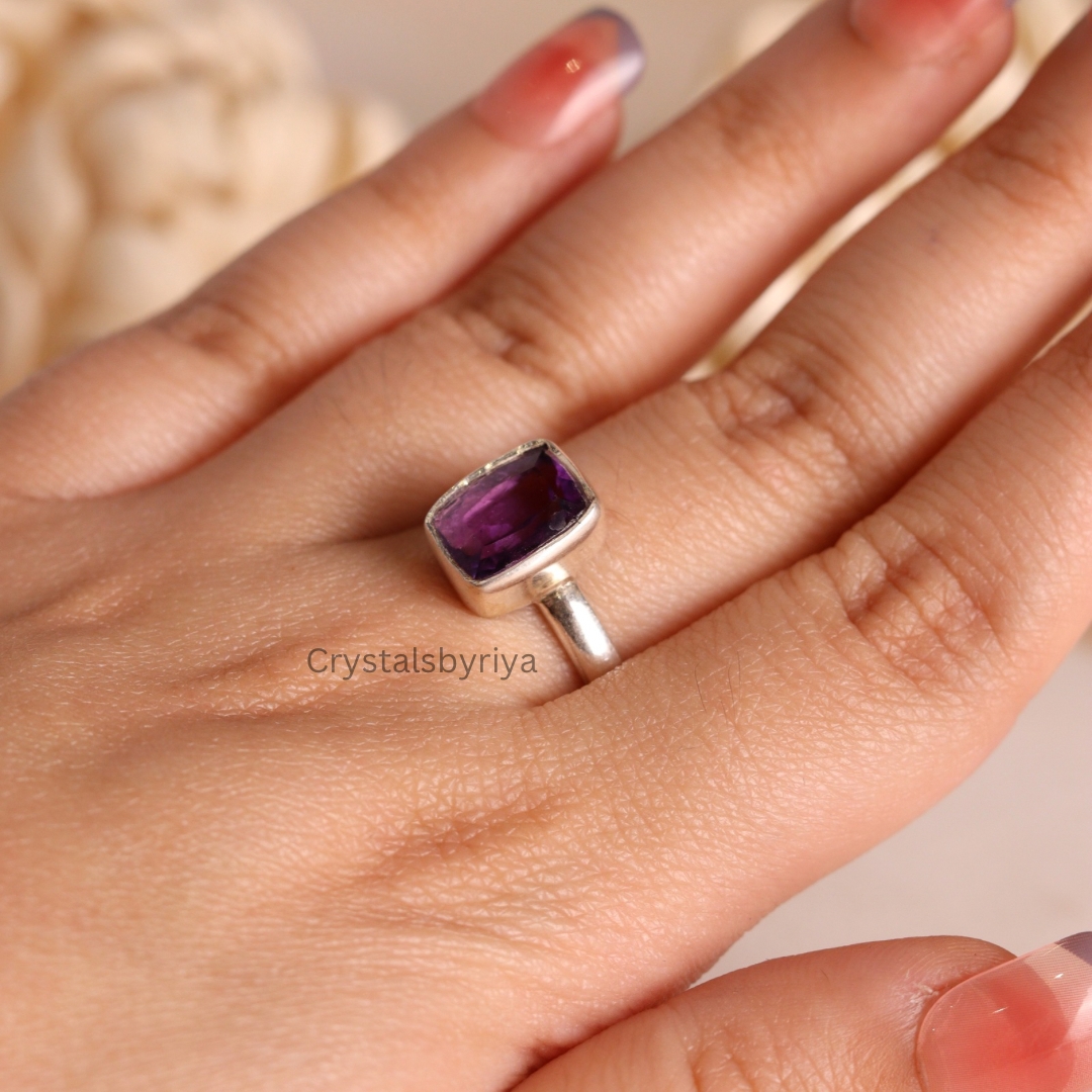 Amethyst Silver ring