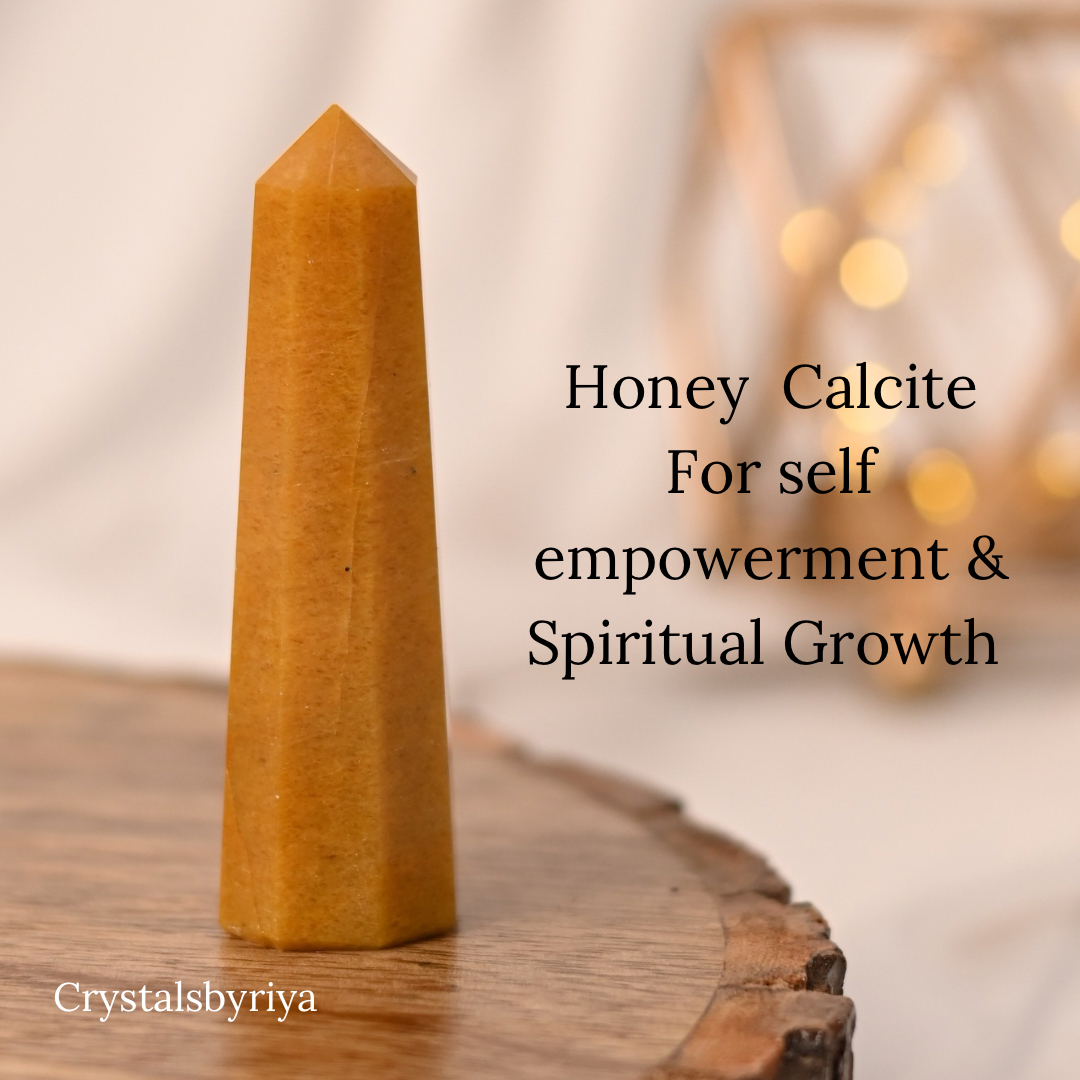 Honey Calcite Tower