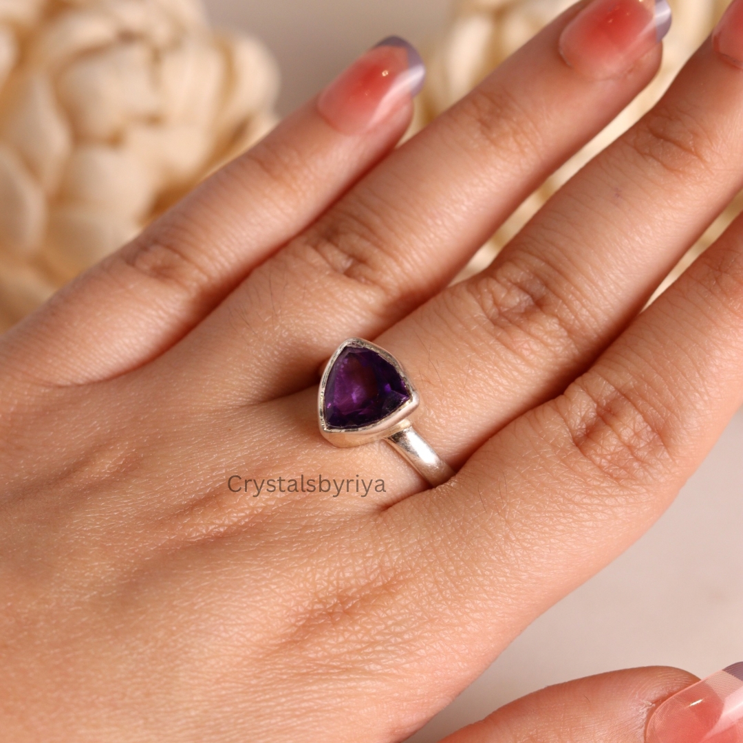 Amethyst Silver ring