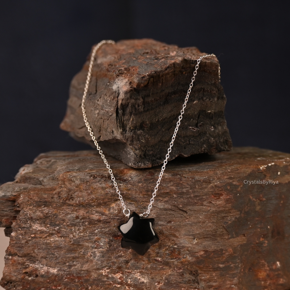 Black Onyx Silver Necklace