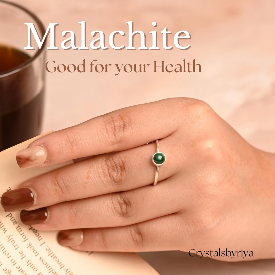 Malachite Silver ring