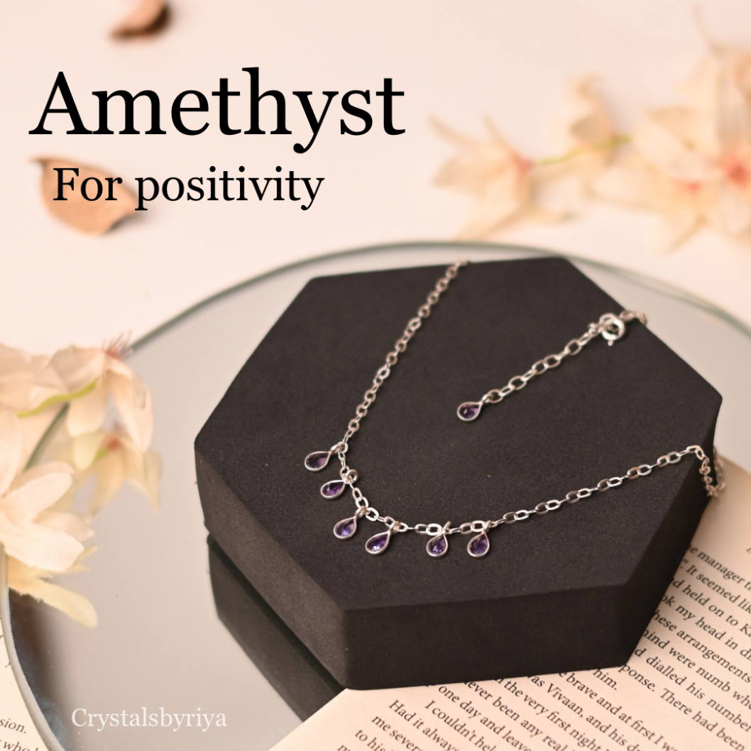 Amethyst Silver Necklace