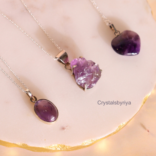 AMETHYST SILVER PENDANT