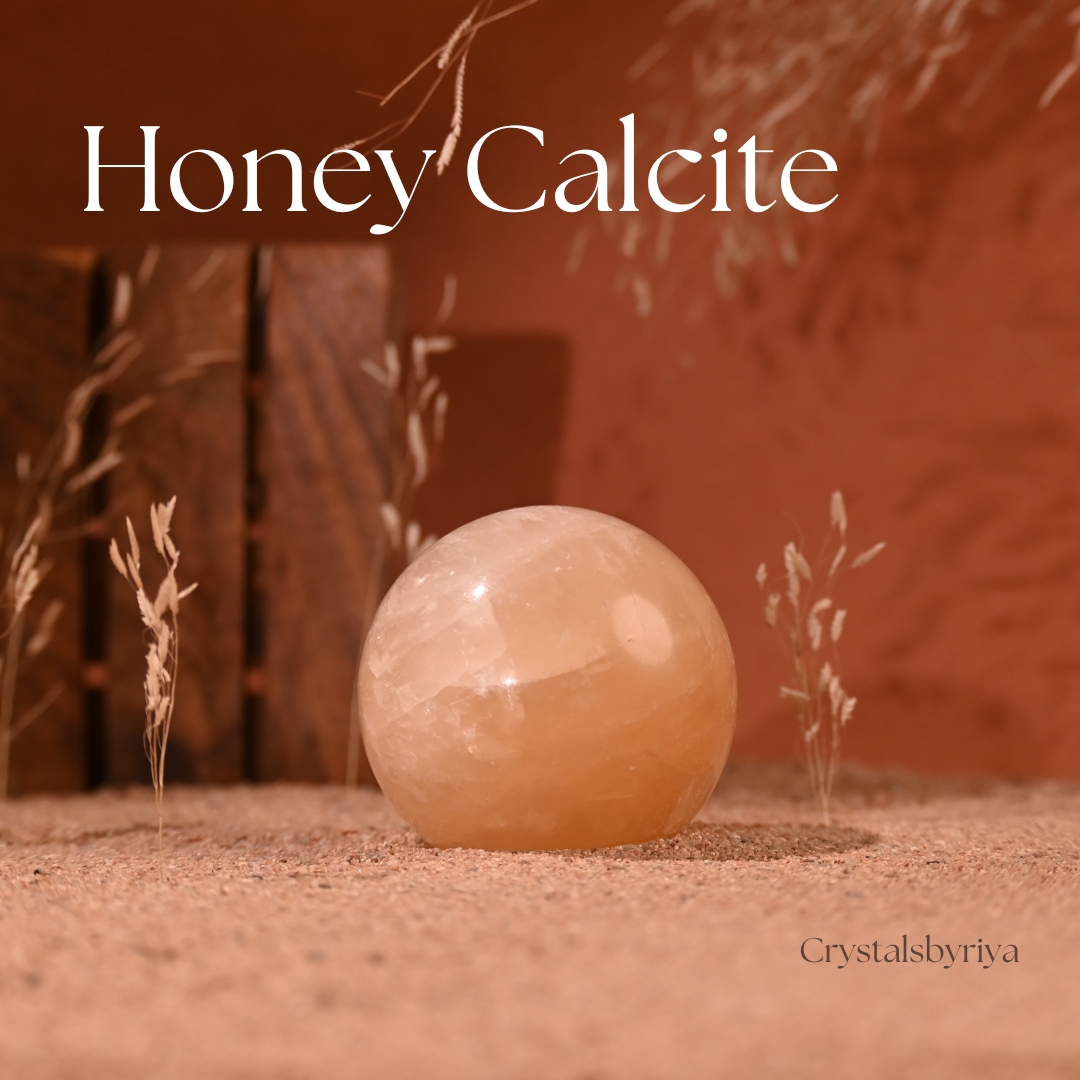 Honey Calcite Sphere Ball