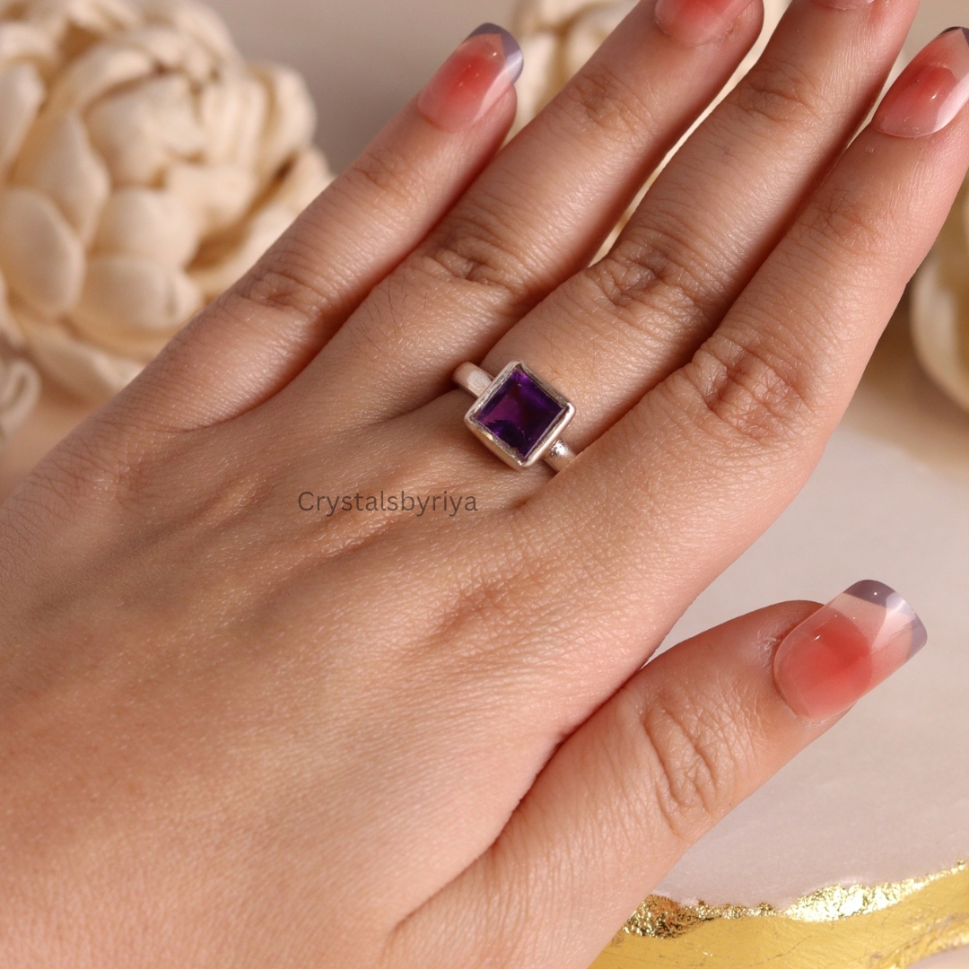 Amethyst Silver ring