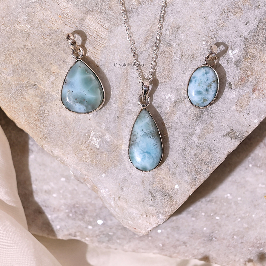 LARIMAR SILVER PENDANT