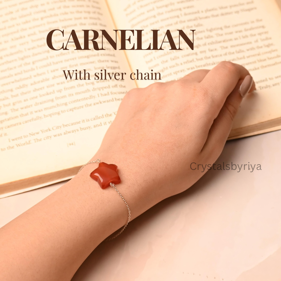 Carnelian Silver Bracelet