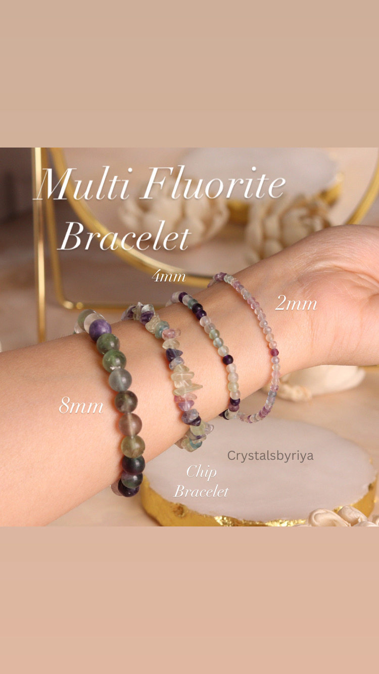 Multi Flourite Bracelet