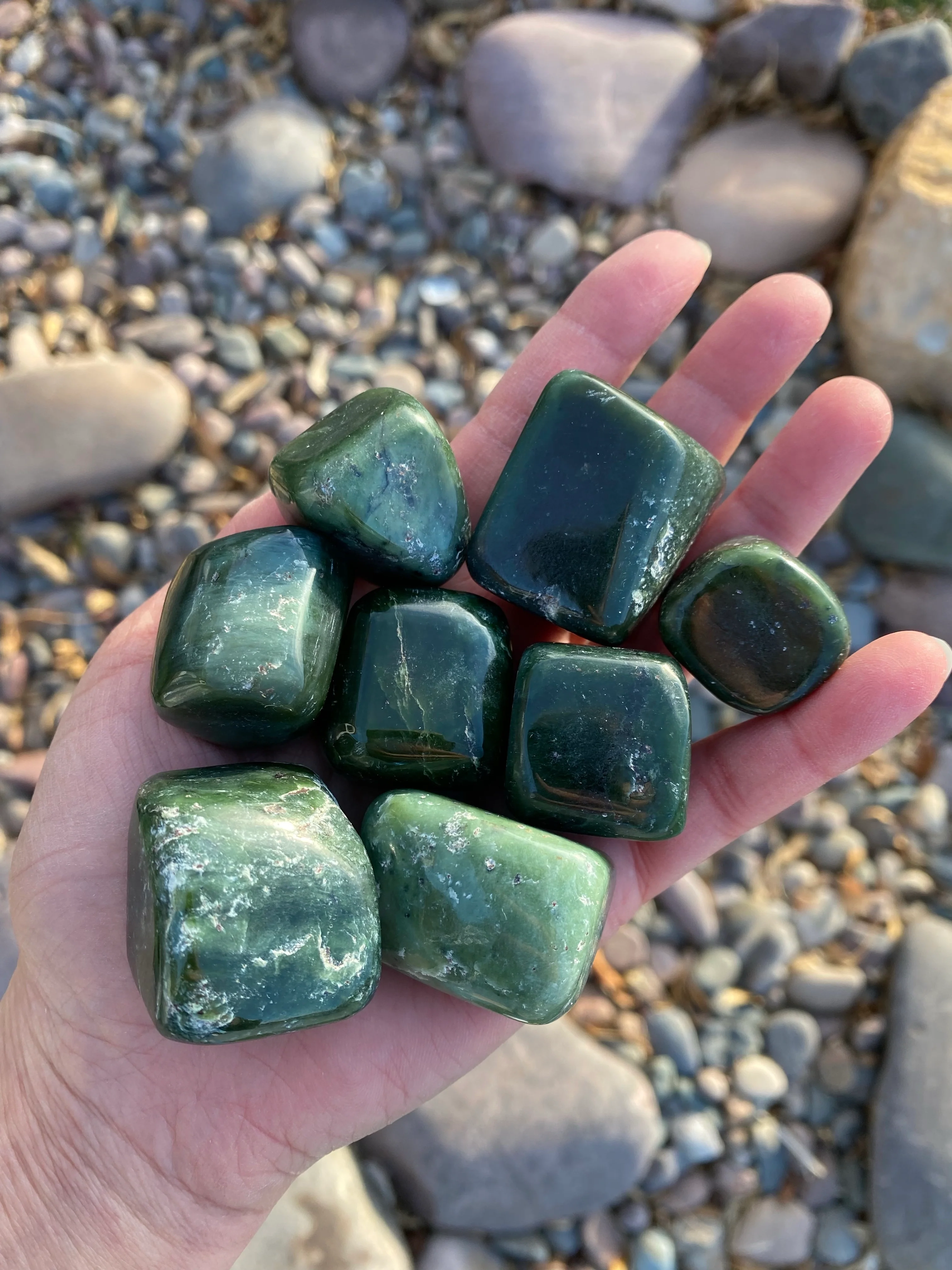 Green Jade Tumble